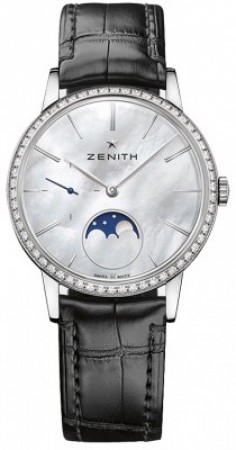 Replica Zenith Elite Ultra Thin Moonphase 36mm Orologio da Donna 16.2320.692/80.C714
