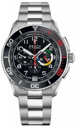 Replica Zenith El Primero Stratos Flyback Rainbow Orologio da Uomo 03.2061.405/21.M2060