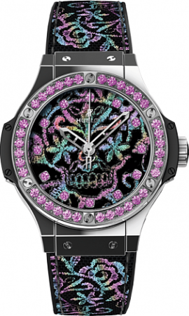 AAA Repliche Hublot Big Bang Broderie Sugar Skull Steel Orologi 343.SS.6599.NR.1233