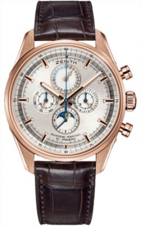 Replica Zenith El Primero Calendario Perpetuo Orologio da Uomo 18.2180.4003/01.C713