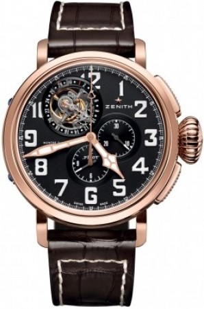 Replica Zenith Pilot Montre d’Aéronef Type 20 Tourbillon Orologio da Uomo 87.2430.4035/21.C721