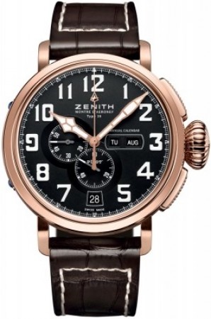 Replica Zenith Orologio da Uomo Pilot Montre d'Aéronef Type 20 Annual Calendar 87.2430.4054 / 21.C721