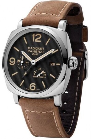Replica Panerai Radiomir 1940 3 Days GMT Power Reserve Automatic Acciaio Tuxedo orologio da uomo PAM00658