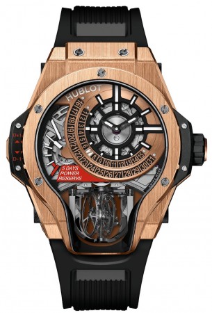 AAA Repliche Hublot Masterpiece MP-09 Tourbillon Bi-Axis King Orologio in oro 909.OX.1120.RX