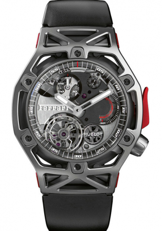 AAA Repliche Hublot Techframe Ferrari 70 Years Tourbillon Chronograph Titanium Orologio 408.NI.0123.RX