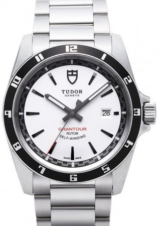 AAA Repliche Tudor Grantour Date Bay White Dial Steel Strap Orologio Uomo 20500N-3