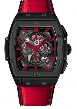 AAA Repliche Hublot Spirit Of Big Bang Orologio in pelle di alligatore rosso nero 601.CR.0130.LR