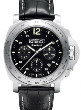 Replica Panerai Luminor Chrono Daylight Black ll Orologio Uomo PAM00250
