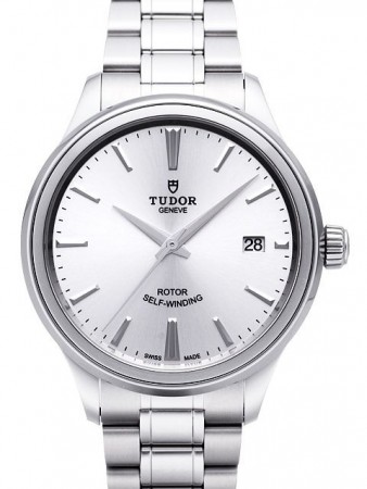AAA Replica Tudor Style 38mm quadrante argento cinturino in acciaio orologio da uomo 12500