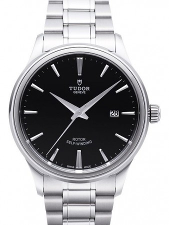 AAA Replica Tudor Style 41mm quadrante nero cinturino in acciaio orologio da uomo 12700-2