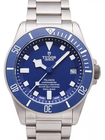 AAA Replica Tudor Pelagos quadrante blu con cinturino in titanio Orologio da uomo 25600 TB