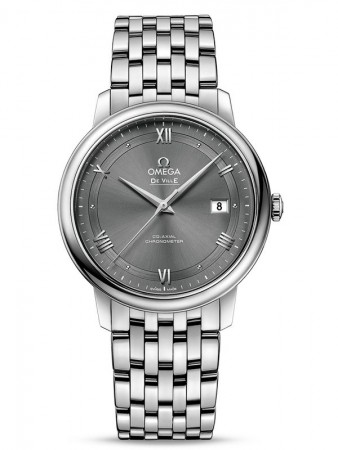 AAA Repliche Omega De Ville Prestige Co-Axial 39,5 mm Acciaio Quadrante Grigio Orologio 424.10.40.20.06.001