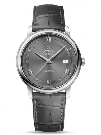 AAA Repliche Omega De Ville Prestige Co-Axial 39,5 mm in acciaio su cinturino in pelle Orologio 424.13.40.20.06.001