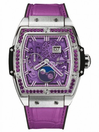 AAA Repliche Hublot Spirit Of Big Bang Moonphase Titanium Orologio viola 647.NX.4771.LR.1205