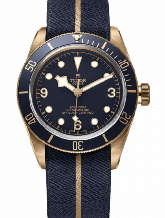 AAA Replica Tudor Black Bay Bronze Blue Bucherer Edition Orologio 79250BB-0001