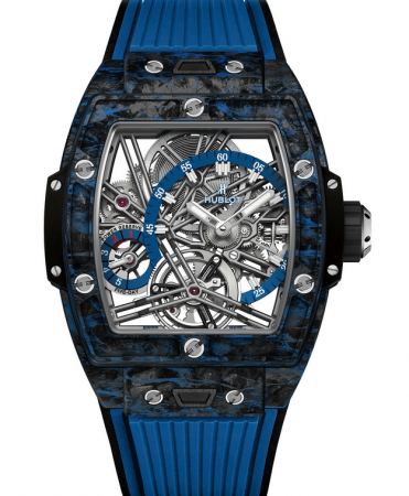 AAA Repliche Hublot Spirit Of Big Bang Tourbillon Orologio blu carbonio 645.QL.7117.RX