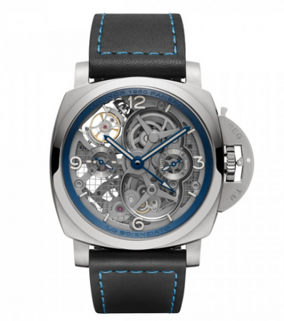 Replica Panerai Orologio Luminor 1950 Tourbillon GMT Titanio Lo Scienziato PAM00767