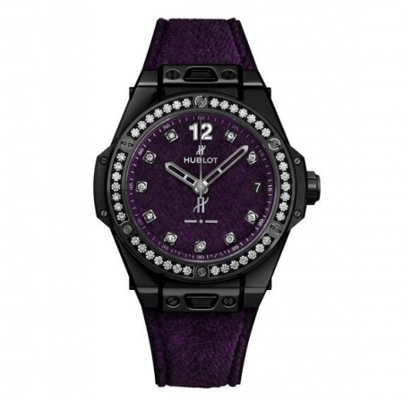 AAA Repliche Hublot Big Bang One Click Italia Independent Orologio da donna in velluto viola 465.CS.277V.NR.1204.ITI17