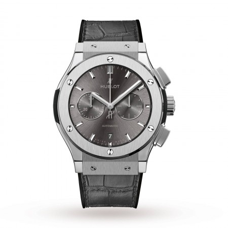 Swiss Hublot Classic Fusion Racing Grey Chronograph Titanium 541.NX.7070.LR 42mm