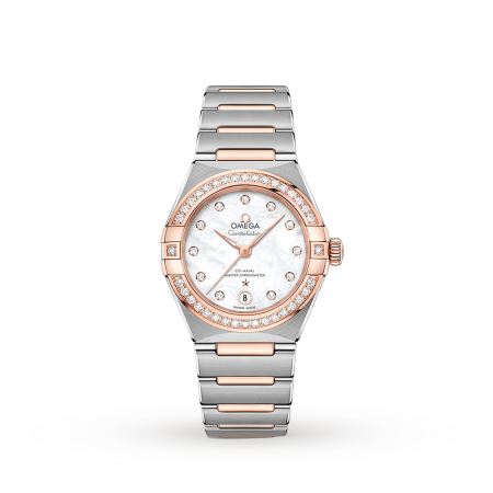 Swiss Omega Constellation Manhattan Co-Axial 29mm Ladies Watch O13125292055001