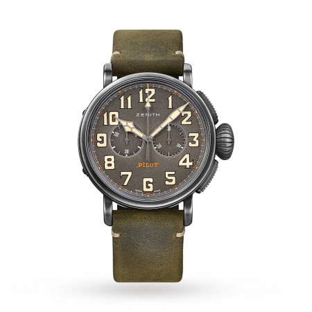 Swiss Zenith orologi Pilot Type 20 Chronograph Ton Up 11.2430.4069 / 21.C773