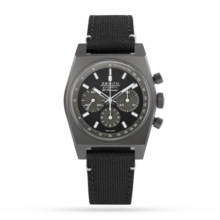 Swiss Zenith Orologi Uomo Chronomaster Revival Shadow 37mm 97.T384.4061 / 21.C822