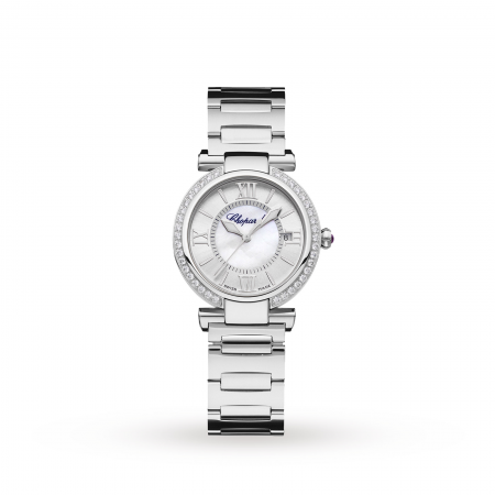 Swiss Chopard Imperiale Orologio da Donna Automatico 29mm in Acciaio Inossidabile con Diamanti e Ametista