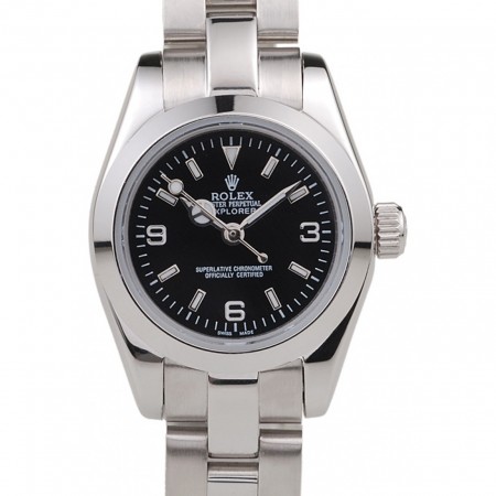 Rolex Explorer Acciaio Inossidabile Lucidato Quadrante Nero 98089