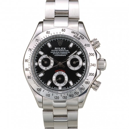 Rolex Daytona Lady cassa in acciaio inossidabile quadrante nero tachimetro