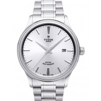 AAA Replica Tudor Style 41mm quadrante argento cinturino in acciaio orologio da uomo 12700-1