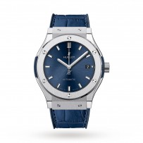 Swiss Hublot Classic Fusion Blue Titanium 511.NX.7170.LR 45mm