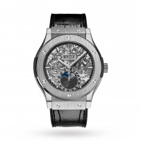 Swiss Hublot Classic Fusion Aero Fusion Moonphase Titanium 517.NX.0170.LR 45mm