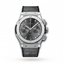 Swiss Hublot Classic Fusion Racing Grey Chronograph Titanium 521.NX.7071.LR 45mm