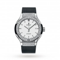 Swiss Hublot Classic Fusion Titanium Opalin Diamonds 582.NX.2610.RX.1204 33mm