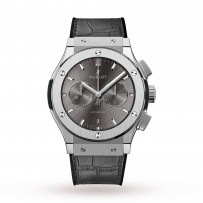 Swiss Hublot Classic Fusion Racing Grey Chronograph Titanium 541.NX.7070.LR 42mm