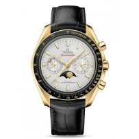 AAA Repliche Omega Speedmaster Moonphase Master Chronometer Chronograph Orologio in oro giallo 304.63.44.52.02.001