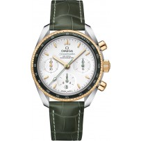 AAA Repliche Omega Speedmaster 38mm Co-Axial Lunetta Verde Orologi 324.23.38.50.02.001
