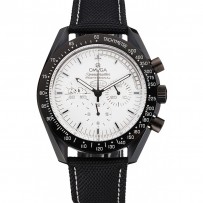 Omega Speedmaster Professional Apollo 13 Silver Snoopy Award quadrante bianco cassa nera cinturino in nylon nero
