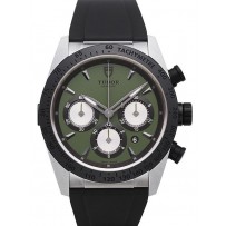 AAA Repliche Tudor Fastrider Chronograph Green Dial Rubber Strap Orologio Uomo 42010N-2