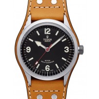 AAA Replica Tudor Heritage Ranger quadrante nero cinturino in pelle di vitello orologio da uomo 79910-1