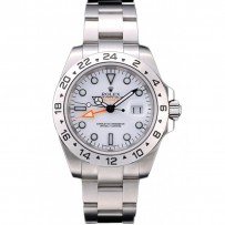 Swiss Rolex Explorer Lunetta in Acciaio Inossidabile Quadrante Bianco Orologio