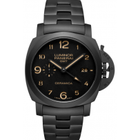 Replica Panerai orologio da uomo Luminor 1950 Tuttonero GMT Automatico PAM00438