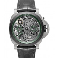 Replica Panerai Orologio Uomo Luminor Tourbillon GMT Lo Scienziato PAM00768
