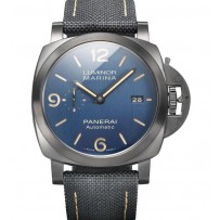 Replica Panerai Luminor Marina Titanio DLC Bucherer Blue Editions 44mm Uomo Orologio PAM01021