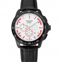 Chopard Mille Miglia GTS con quadrante bianco e bracciale in pelle nera 1453999