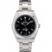 Swiss Rolex Explorer Lunetta in Acciaio Inossidabile Quadrante Nero 42002
