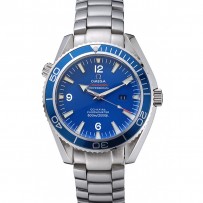 Omega Seamaster Planet Ocean quadrante blu bracciale in acciaio inossidabile 622537