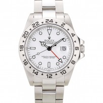 Rolex Explorer Lunetta in Acciaio Inossidabile Quadrante Bianco