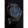Hublot Big Bang quadrante in carbonio con cassa in carbonio con segni blu e cinturino in caucciù nero 622774