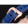 Panerai Radiomir quadrante nero con diamanti lunetta cassa in oro rosa cinturino in pelle blu 1453800